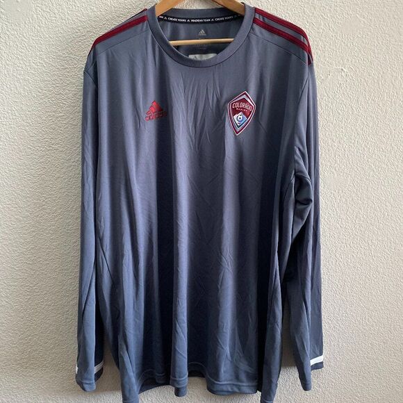 Colorado Rapids Soccer MLS addias Goalkeeper Jersey Shirt Men's 3XL Gray 2021 - Picture 1 of 5